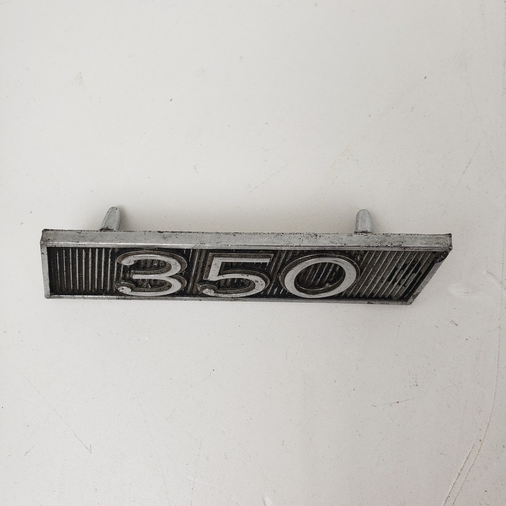 Vintage GM 350 Emblem Chrome Trim Badge 44319 384527
